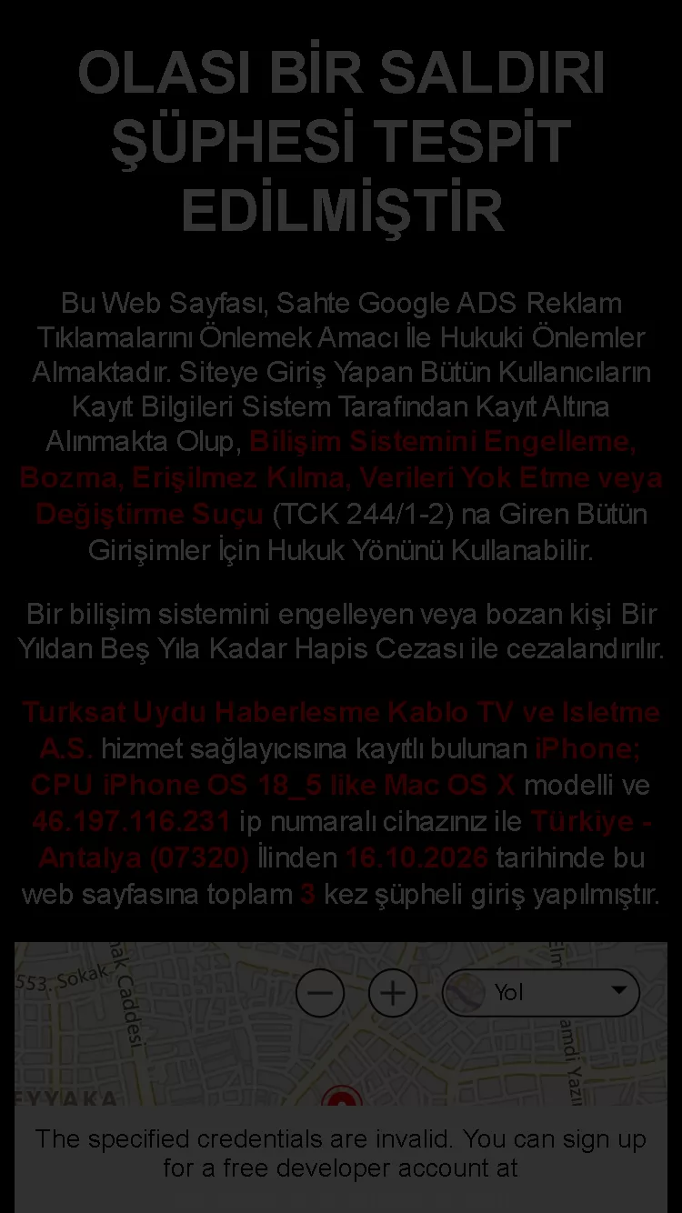 Tıklama Engelleyici ve Sahte Trafik Korumalı Web Site